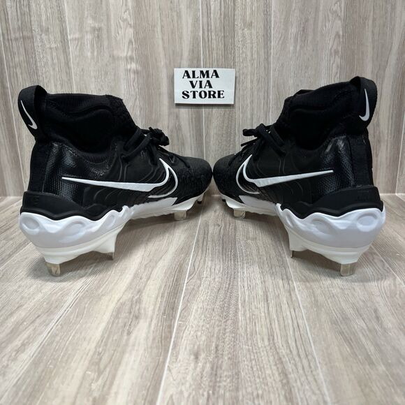 Nike Alpha Huarache NXT ‘Black White’ Baseball Cleats New DJ6517-001 Men's sz 13 - Picture 5 of 8